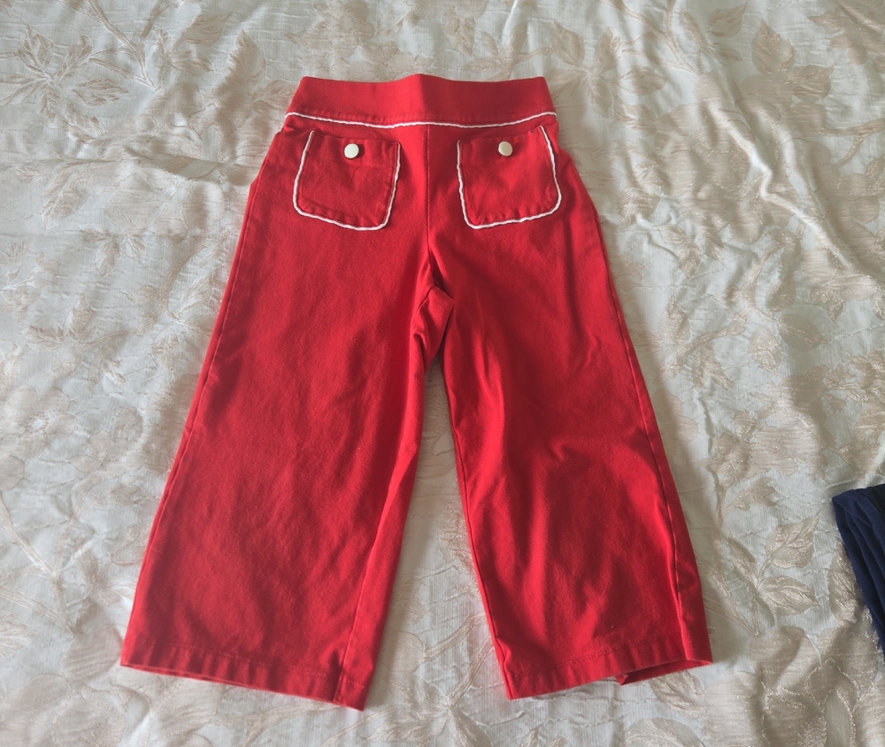 Janie and Jack Bright Red Elastic-Waist Top